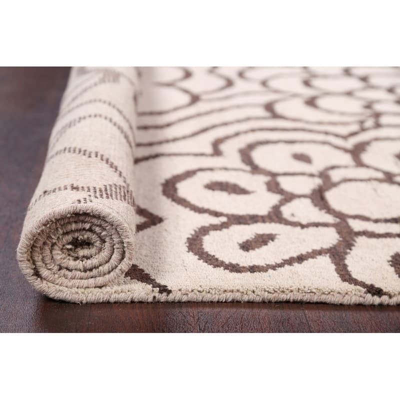 Handmade Wool Transitional Floral Modern Oushak Indian Oriental Area - 7'10" x 5'0"