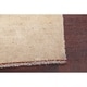 preview thumbnail 6 of 13, Hand Knotted Wool Solid Gabbeh-Shiraz Persian Modern Ivory Area Rug - 4'9" x 3'3"