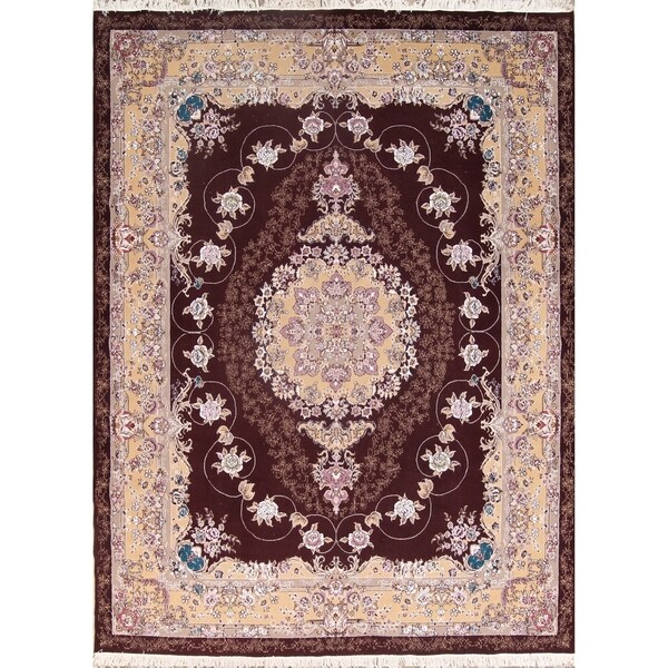 Copper Grove Kampia Acrylic/Wool Floral Soft Plush Kerman Persian Carpet Area Rug - 13'1" x 9'9"