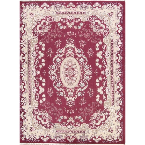 Copper Grove Kalochorio Acrylic and Wool Floral Tabriz Persian Carpet Heirloom Item Area Rug - 13'0" x 9'8"