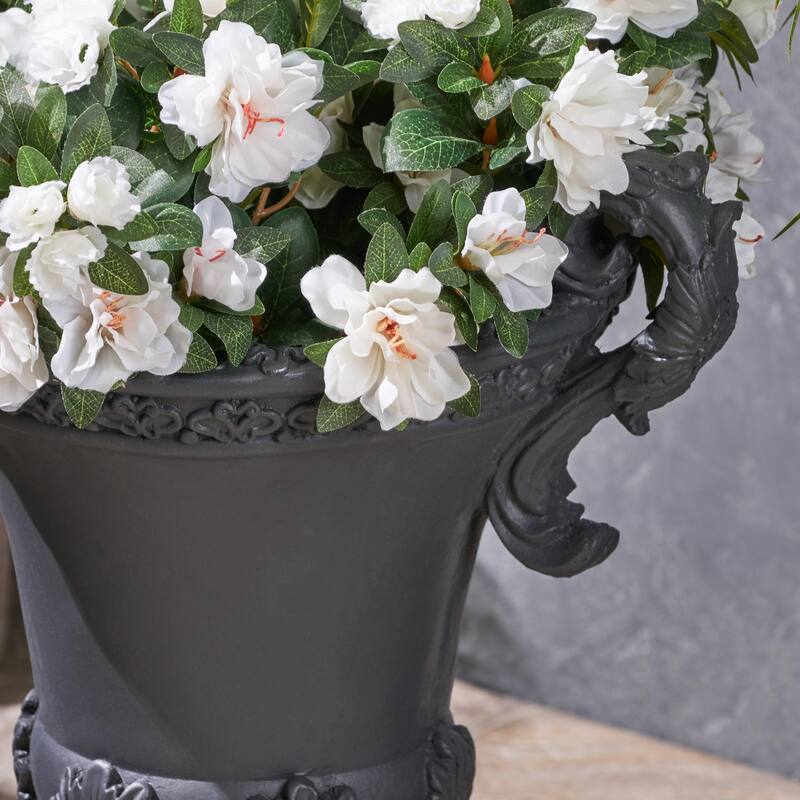 Delphine Roman Chalice Lightweight Concrete Planter by Christopher Knight Home