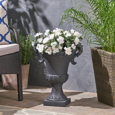 Delphine Roman Chalice Lightweight Concrete Planter by Christopher Knight Home