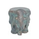 preview thumbnail 7 of 5, Godwin Light weight Concrete Elephant Garden Stool by Christopher Knight Home copper patina
