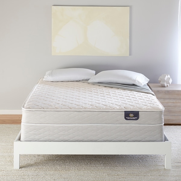 Shop Serta 7-inch Firm Innerspring Full-size Mattress Set ...