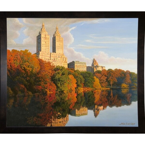 Autumn In Central Park-JOHZAC83156 Print 26.75"x32.25" by John Zaccheo