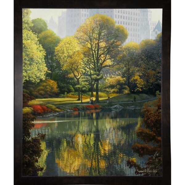 Reflection Of The Park-JOHZAC83664 Print 25.75"x21.25" by John Zaccheo