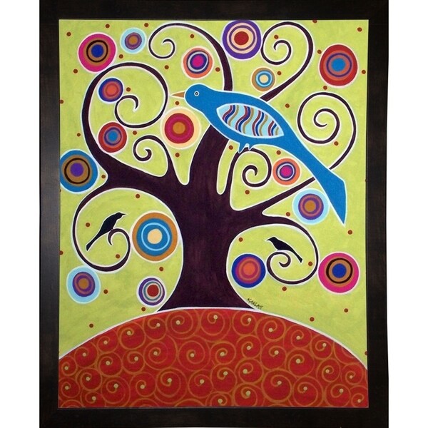 Birds In Swirl Tree-KARGER136609 Print 7.5"x6" by Karla Gerard