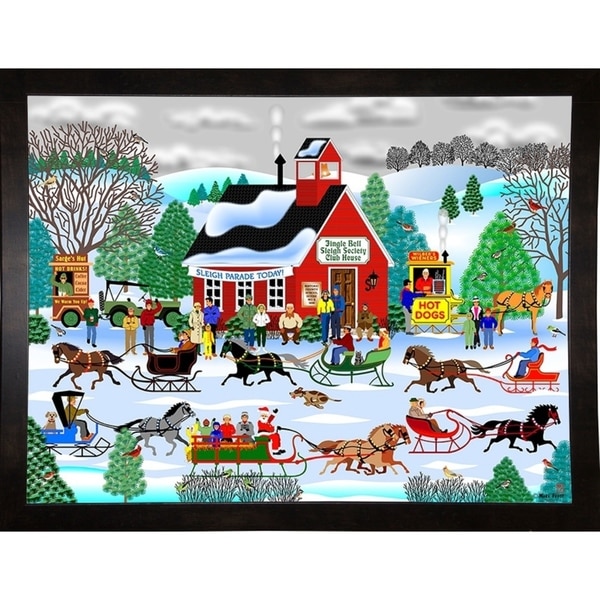 Jingle Bell Sleigh Society-MARFRO78761 Print 24.5"x32.5" by Mark Frost