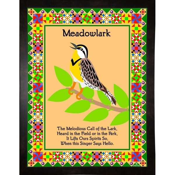 Meadowlark Quilt-MARFRO73096 Print 32.5"x24.5" by Mark Frost
