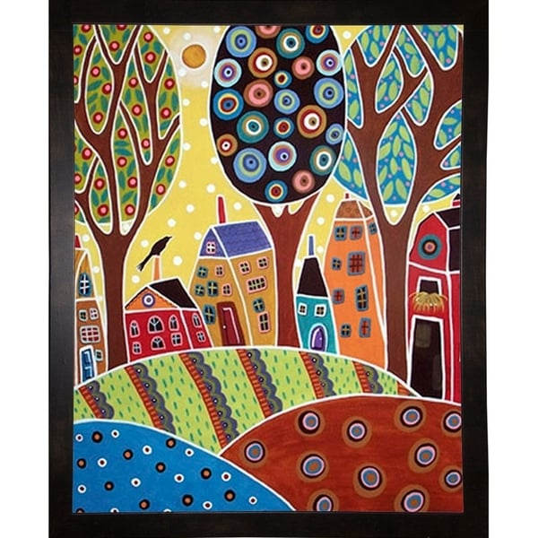 Houses Barn Landscape-KARGER140222 Print 5.75"x4.5" by Karla Gerard