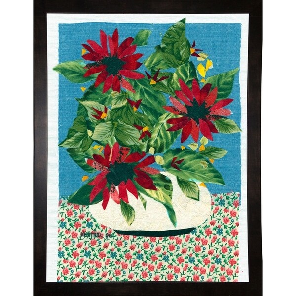 Red Flowers-KESMIC89504 Print 31.25"x23.5" by Kestrel Michaud