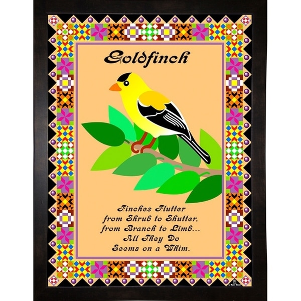 Goldfinch Quilt-MARFRO73094 Print 32.5"x24.5" by Mark Frost