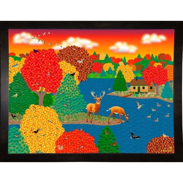 Deer Lake-MARFRO90039 Print 24.5"x32.5" by Mark Frost