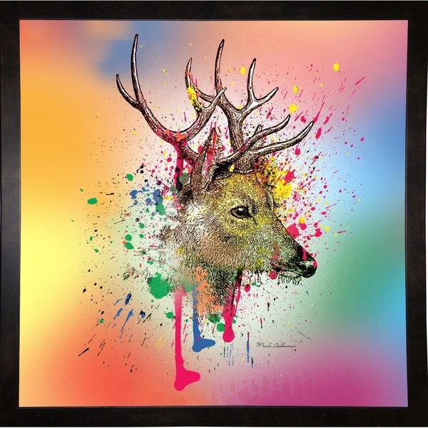 Deer 6-MARASH141595 Print 23.25"x23.25" by Mark Ashkenazi