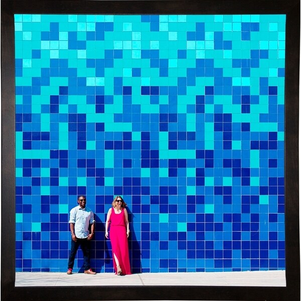 Blue Lovers-MATCRU140237 Print 11"x11" by Matt Crump