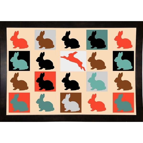Colorful-Baby-Rabbits 10000-MARASH129474 Print 15.75"x23.25" by Mark Ashkenazi