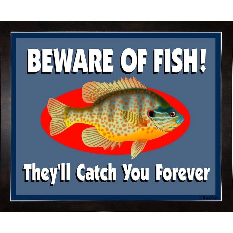 Beware Of Fish-MARFRO130394 Print 16.25"x20.25" by Mark Frost