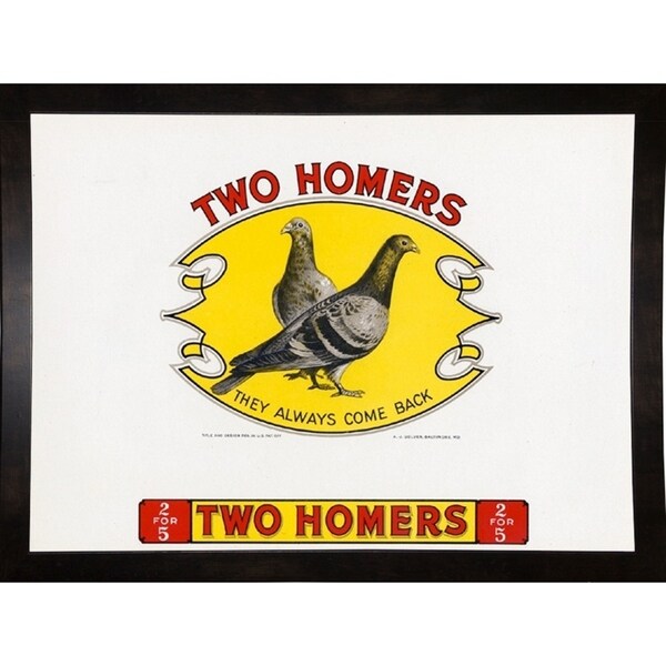 Two Homers-ARTCIG64610 Print 16.5"x22.5" by Art of the Cigar