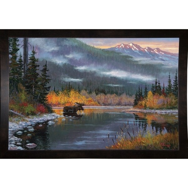 South Fork Moose-ALLJIM105153 Print 24"x36.25" by Allen Jimmerson