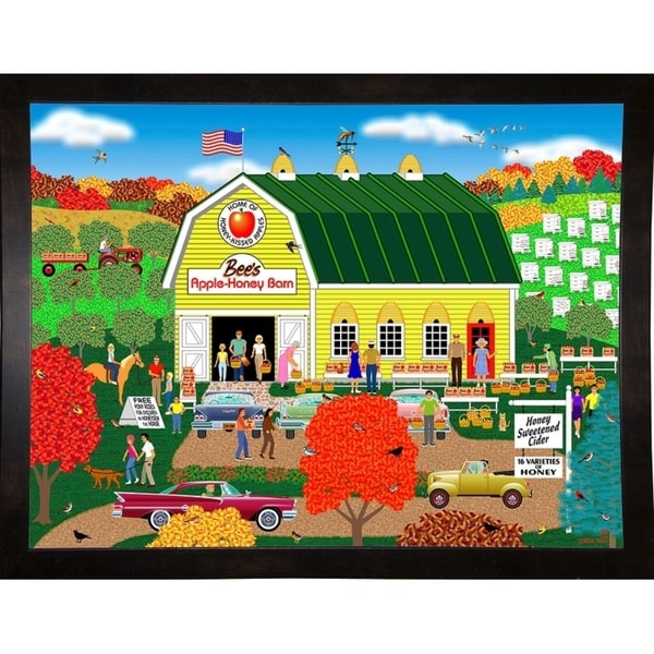Bee's Apple Honey Barn-MARFRO110388 Print 24.5"x32.5" by Mark Frost
