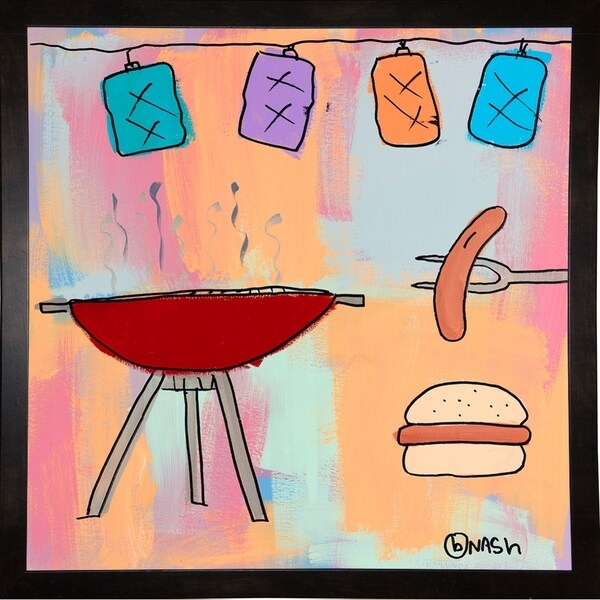 BBQ!-BRINAS119229 Print 26.25"x26" by Brian Nash