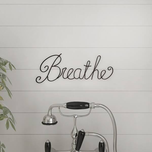 Shop Metal Cutout Breathe Decorative Wall Sign 3d Word Art Lavish