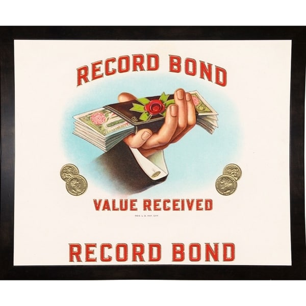 Record Bond-ARTCIG63725 Print 18.5"x22.5" by Art of the Cigar