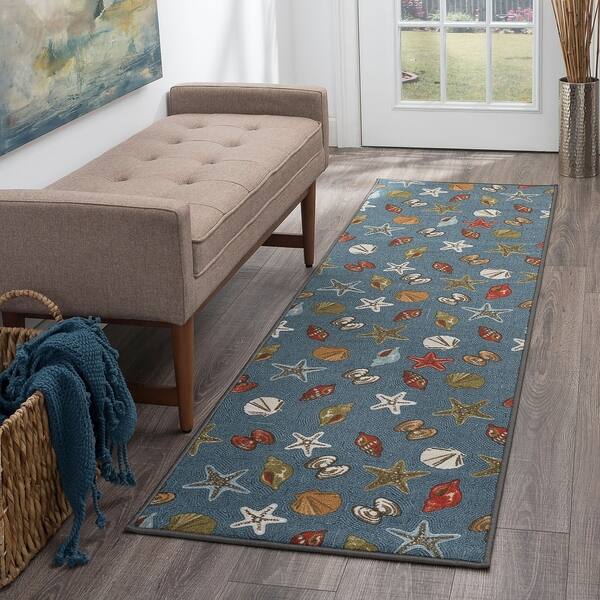 Shop Alise Rugs Majolica Novelty Nautical Runner Rug 2 3 X