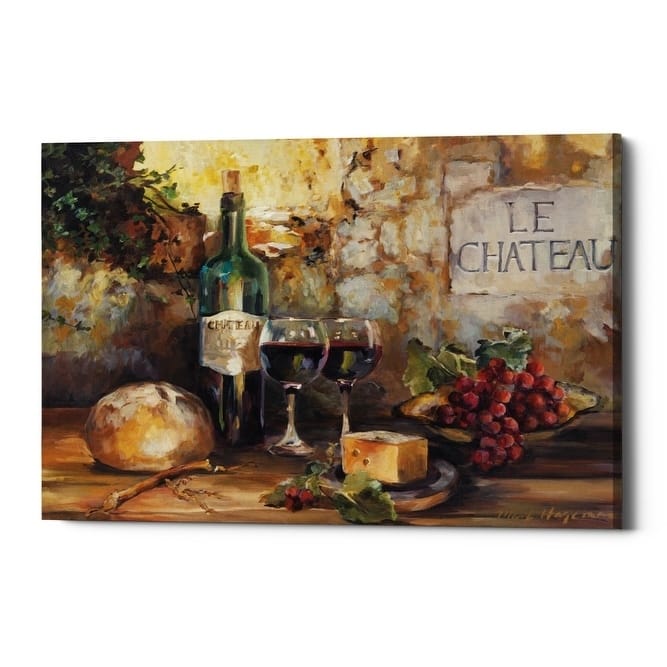 Epic Graffiti "Le Chateau" by Marilyn Hageman, Giclee Canvas Wall Art, 12"x18"