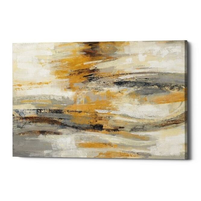 Epic Graffiti "Golden Dust" by Silvia Vassileva, Giclee Canvas Wall Art, 12"x18"