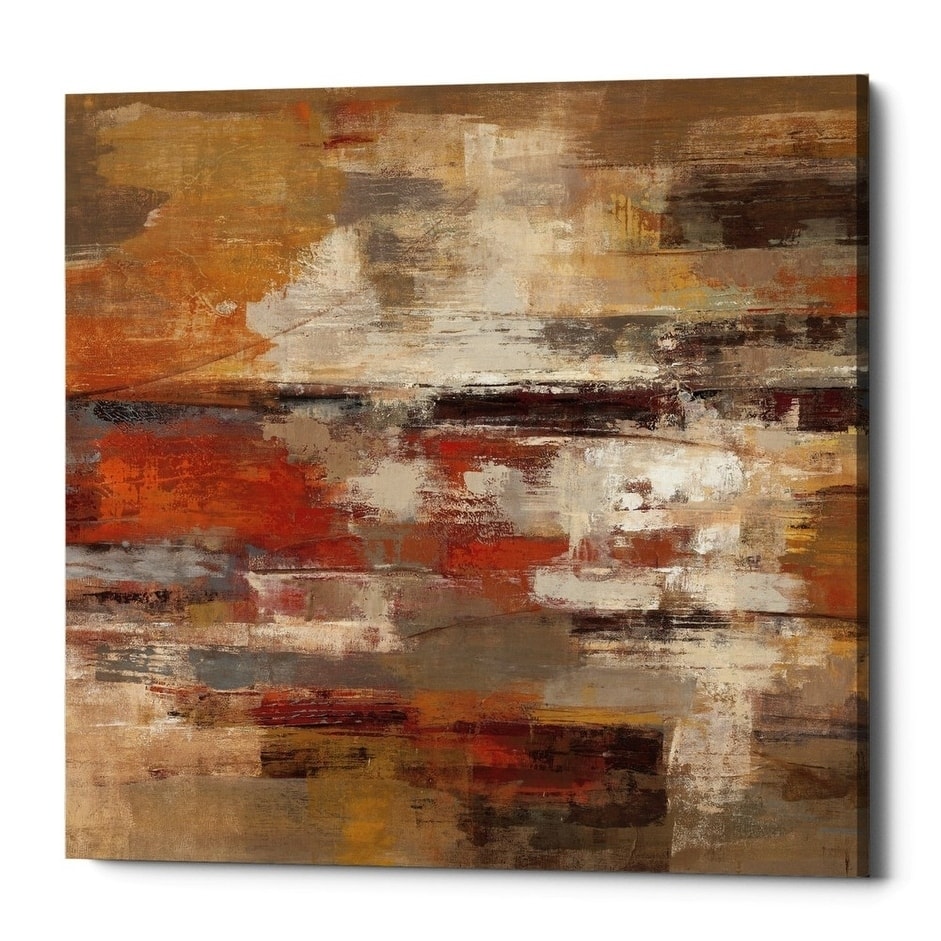 Epic Graffiti "Painted Desert" by Silvia Vassileva, Giclee Canvas Wall Art, 18"x18"
