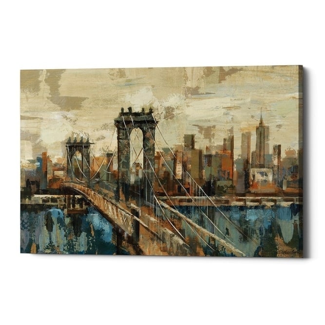 Epic Graffiti "New York View" by Silvia Vassileva, Giclee Canvas Wall Art, 18"x26"