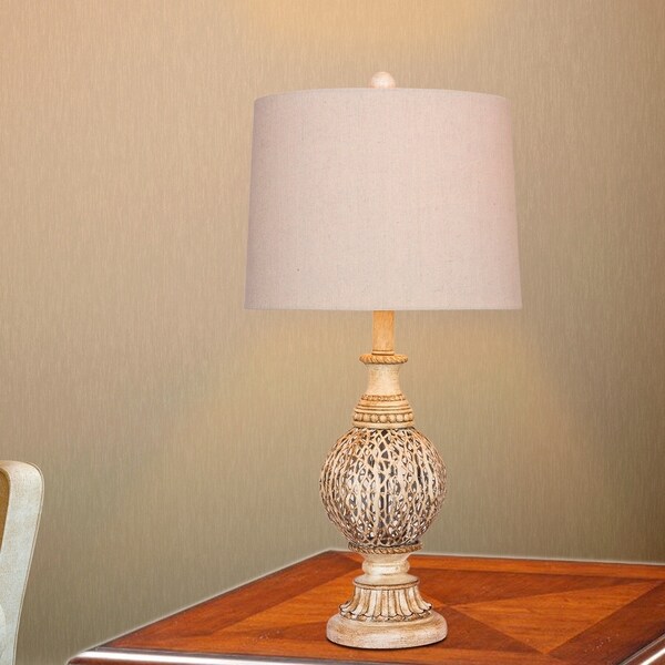 white moroccan table lamp