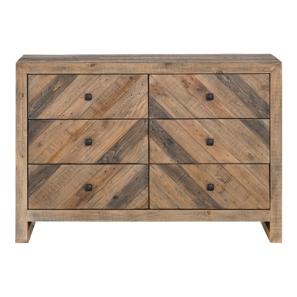 Shop Aurelle Home Temprence Reclaimed Wood Modern 6 Drawer Dresser