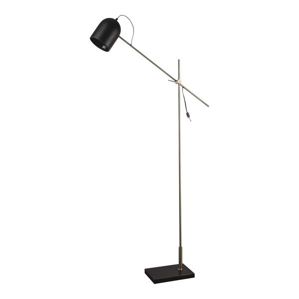 brushed gold floor lamp