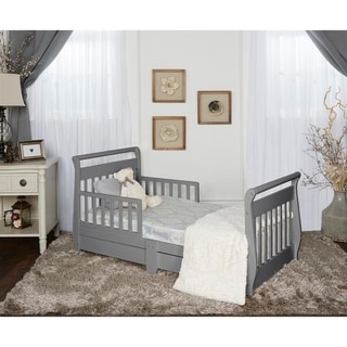 Dream On Me, Sleigh Toddler Bed w/ Storage Drawer