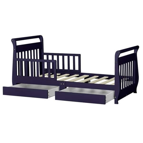 slide 2 of 6, Dream On Me, Sleigh Toddler Bed w/ Storage Drawer N/A