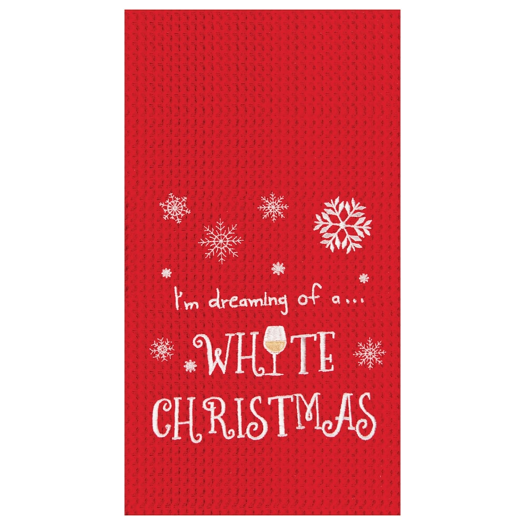 White Christmas Towel Set of 2
