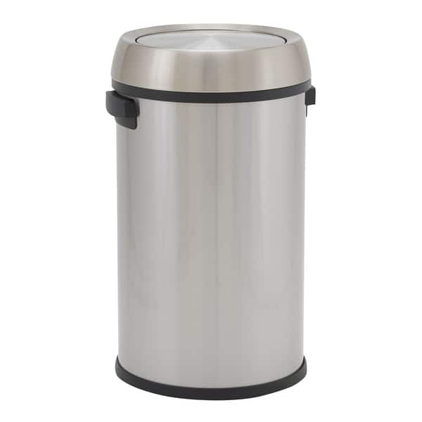 Design Trend 65L Napa Commercial Step Trash Can Bin Stainless with ...