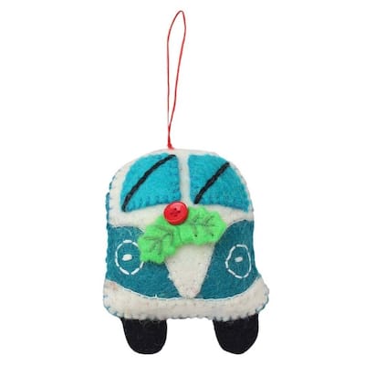 Handmade Turquoise Van Felt Ornament (Nepal)