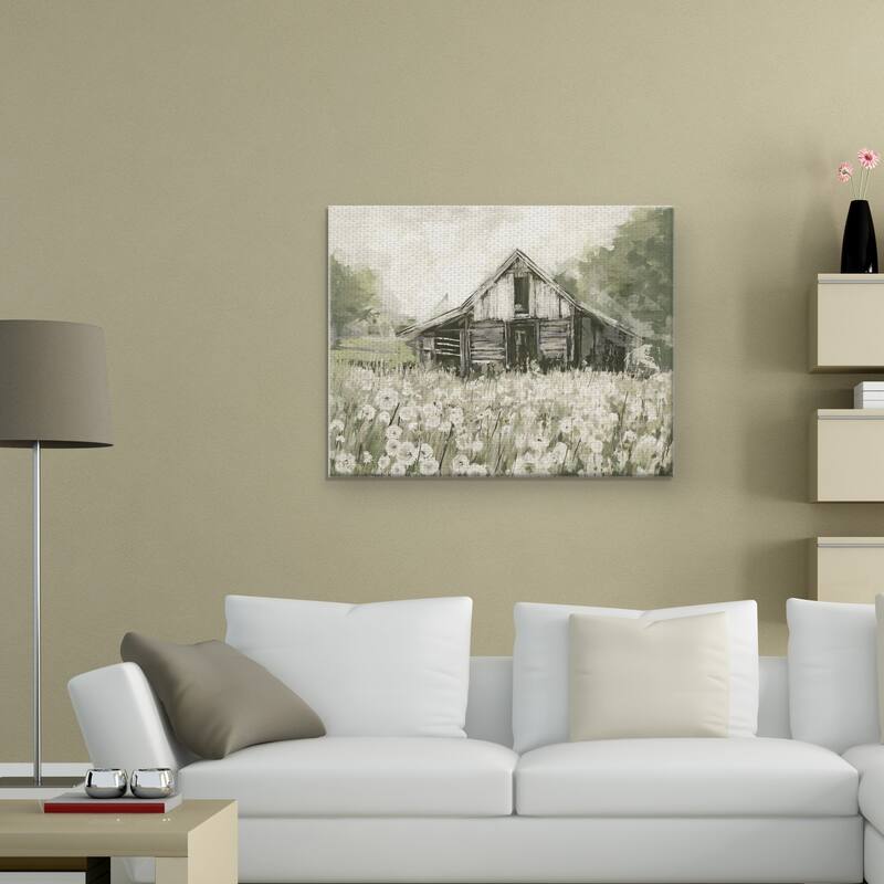 Masterpiece Art Gallery Dandelion Barn By Studio Arts Canvas Art Print