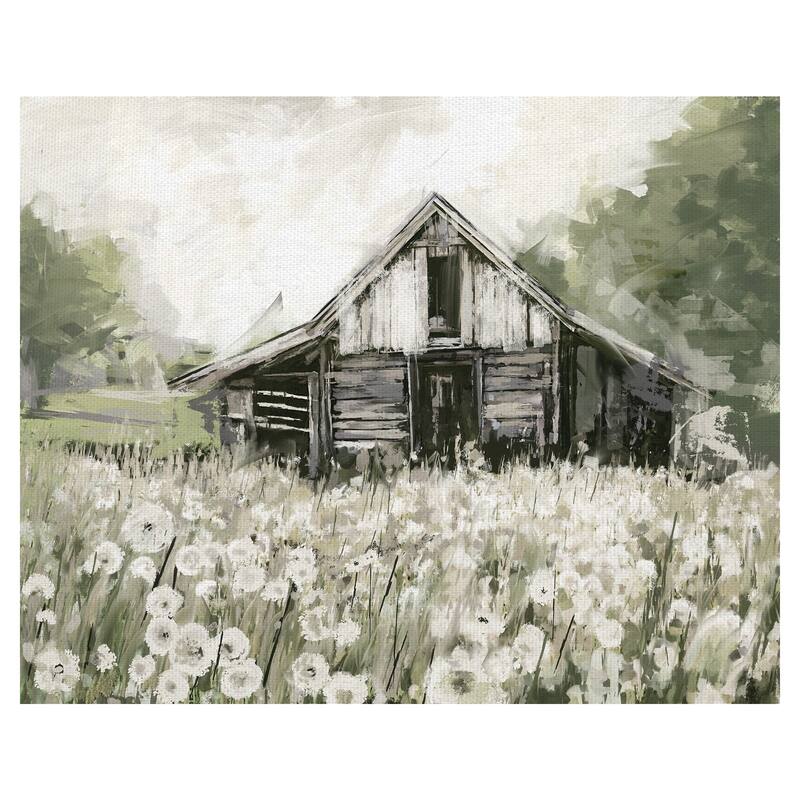 Masterpiece Art Gallery Dandelion Barn By Studio Arts Canvas Art Print