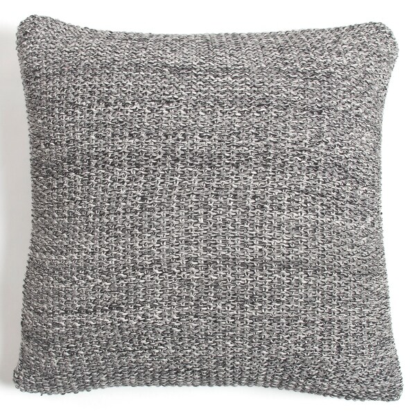 Cottage Home Eli Knitted Cotton 20 Inch Throw Pillow