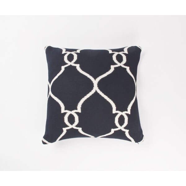 Top Product Reviews For Nautica Bartlett Knit Navy Square Pillow 14986880 Overstock