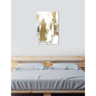 Oliver Gal 'A Dash of Gold' Abstract Wall Art Canvas Print - Gold ...