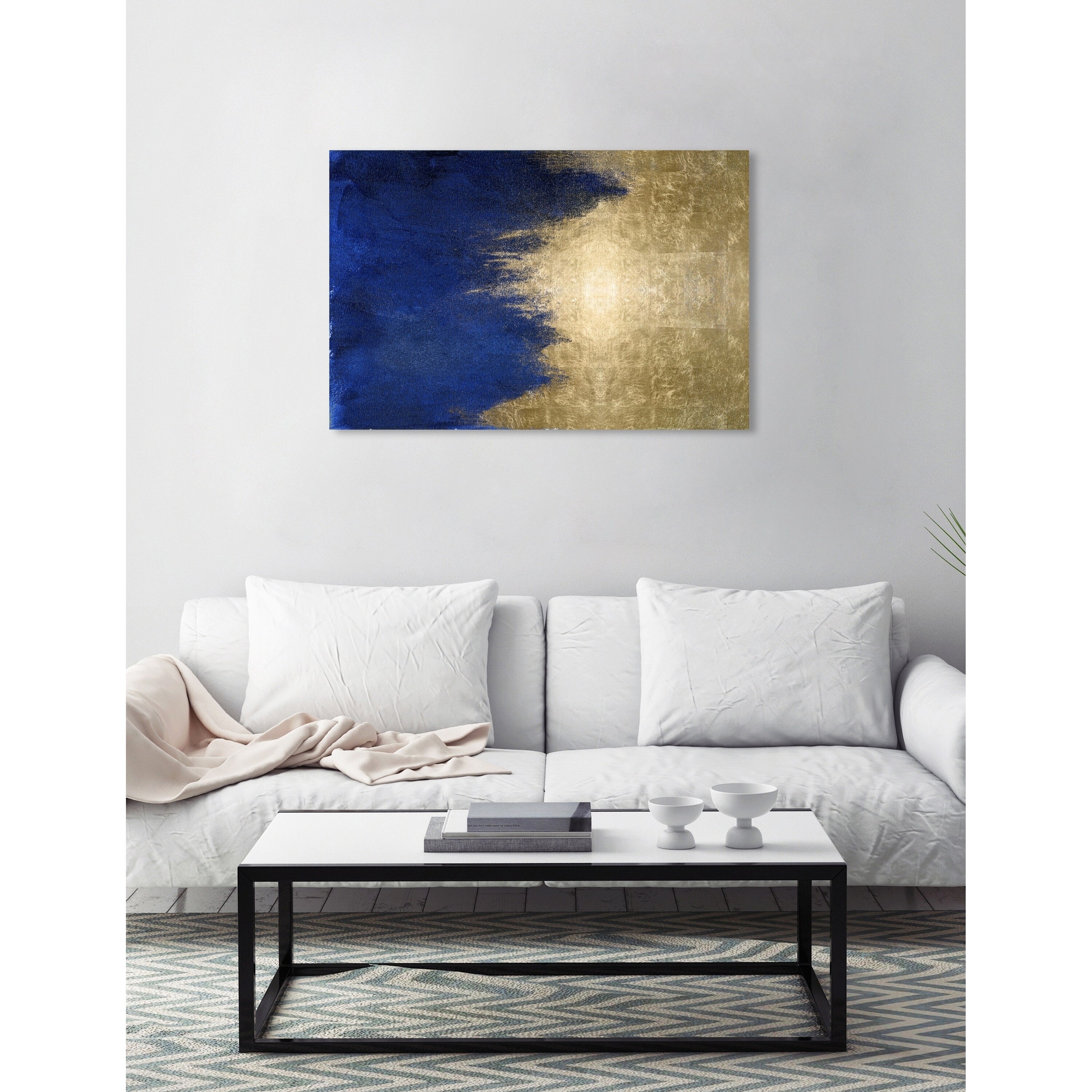 Oliver Gal 'Light symphony in Blue' Abstract Wall Art Canvas Print