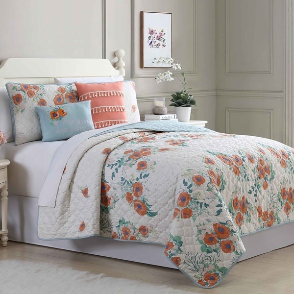 Amrapur Overseas Coventry 5-Piece Reversible Quilted Coverlet Set