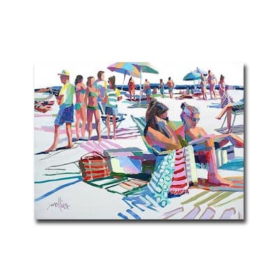 Beach Party by Patti Mollica Gallery Wrapped Canvas Giclee Art (12 in x 16 in, Ready to Hang)