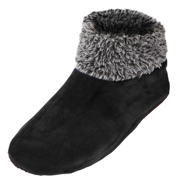 mens sherpa lined slippers