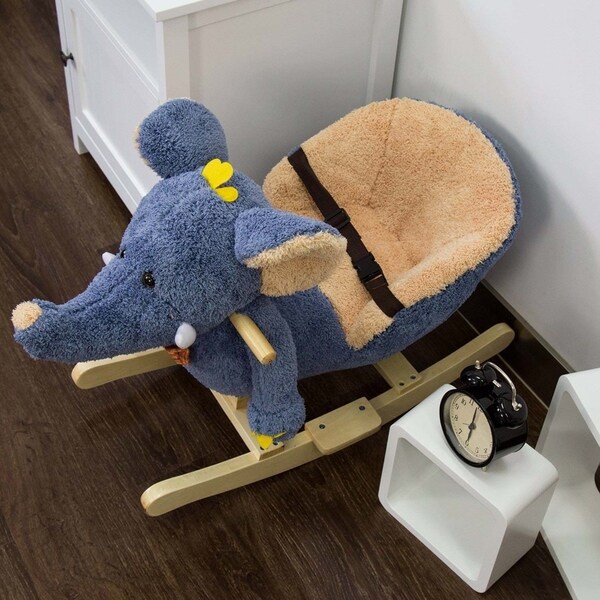 triceratops rocking horse